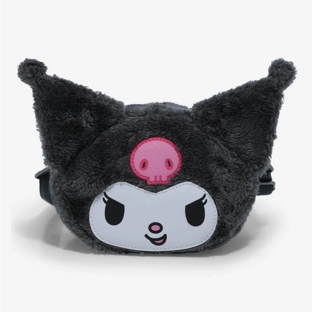 Loungefly Kuromi Figural Plush Crossbody Bag